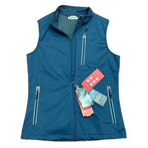 33,00ft Women's Full Zip Vest XS Extra Small Running Vest With Pockets NEW